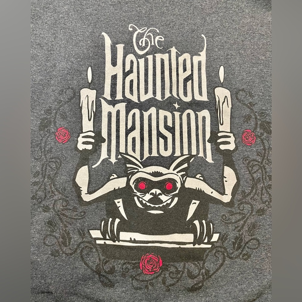 Disney Parks Haunted Mansion Zip Up Hoodie, Size Medium